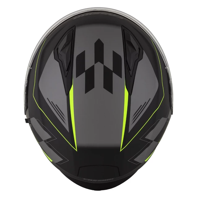 Motorcycle Helmet Cassida Jet Tech RoxoR Matte Black/Fluo Yellow/Gray