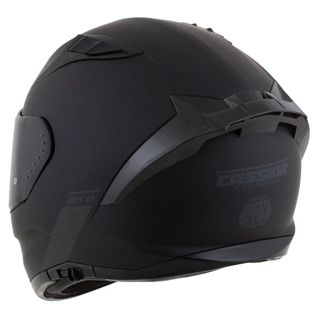 Motorcycle Helmet Cassida Aero Solid Matte Black/Gray