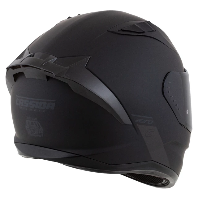 Motorcycle Helmet Cassida Aero Solid Matte Black/Gray