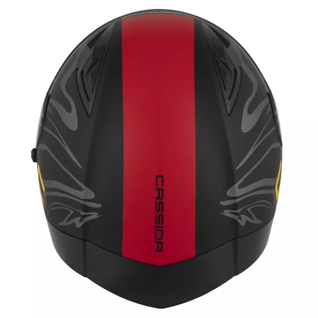 Motorcycle Helmet Cassida Orbit Multivers Matte Black/Red/Gray/Yellow