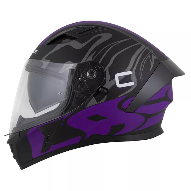Motorcycle Helmet Cassida Orbit Multivers Matte Black/Purple/Gray/White