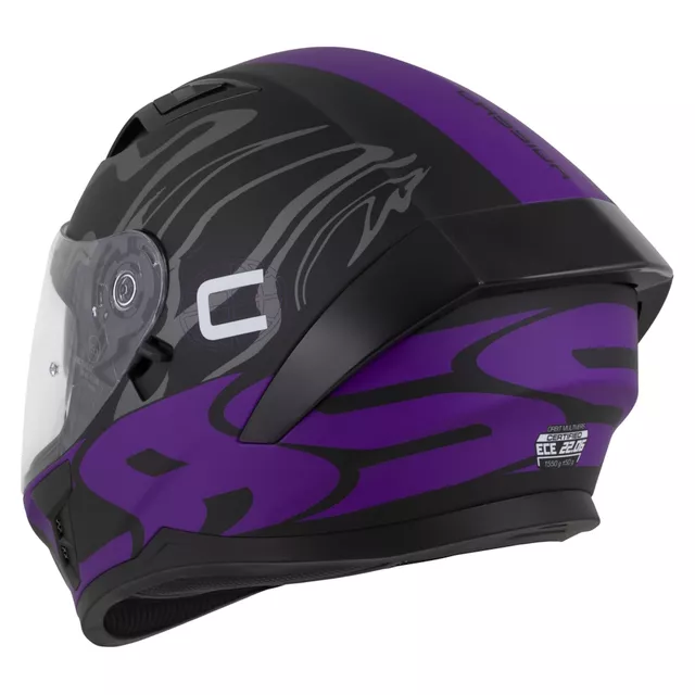 Motorcycle Helmet Cassida Orbit Multivers Matte Black/Purple/Gray/White