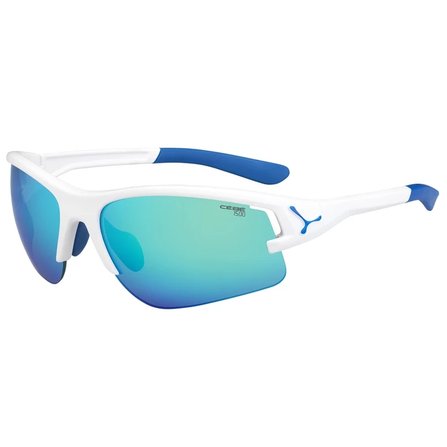 Running Sunglasses Cébé Across - Blue-White