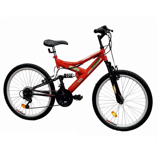 Full-suspended junior bike DHS 2441 Rocker 24" - Black-Red