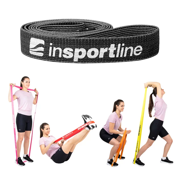 Resistance Band inSPORTline Rand XXX Strong - Dark Grey