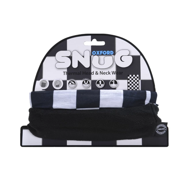 Universal Multi-Functional Neck Warmer Oxford Snug - Black