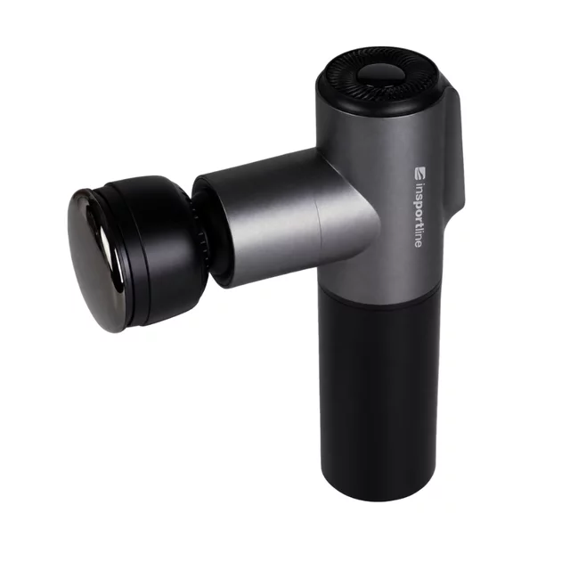Massage Gun with Heated/Cooling Attachment inSPORTline IceBlaze • 2,400 mAh • 1,600–2,800 RPM • Up to 6 mm
