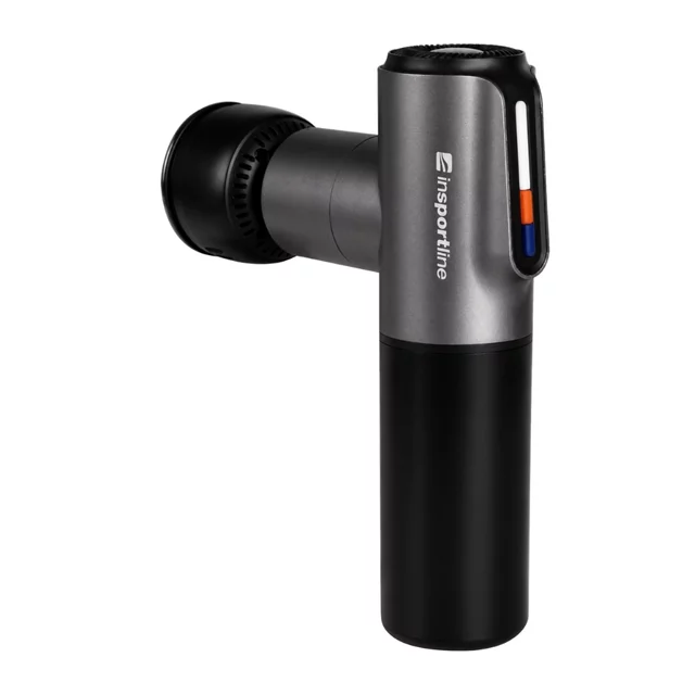 Massage Gun with Heated/Cooling Attachment inSPORTline IceBlaze • 2,400 mAh • 1,600–2,800 RPM • Up to 6 mm