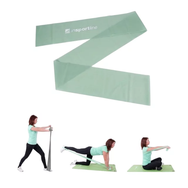 Resistance Band inSPORTline Clingy 170 cm / 3 kg – Mint