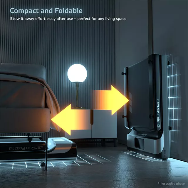 Folding Walking Treadmill inSPORTline ZenRun 10