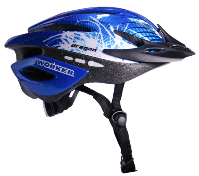 WORKER Dragon Cycle Helmet - Bright Blue