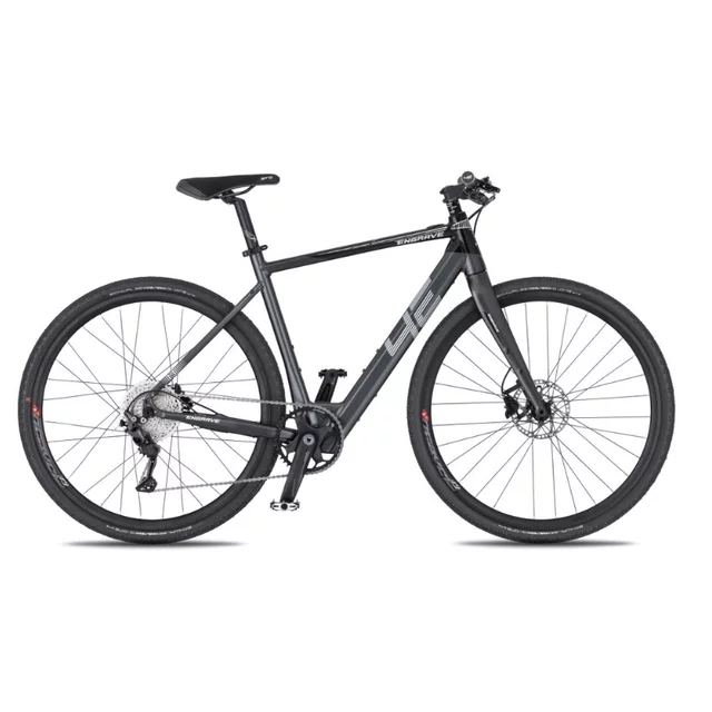 Gravel E-Bike 4EVER ENGRAVE FLAT 28” - titan/hologram - titan/hologram
