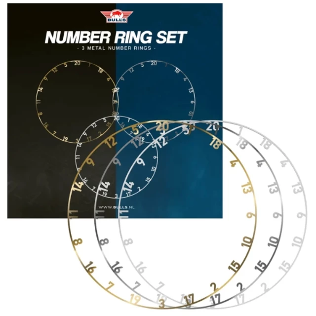 Number Ring Set Bull’s 3-Pack Variety of Colors