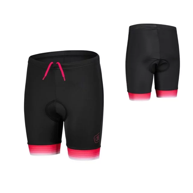 Children’s Cycling Shorts Etape Junior 2.0 - Black/Pink - Black/Pink