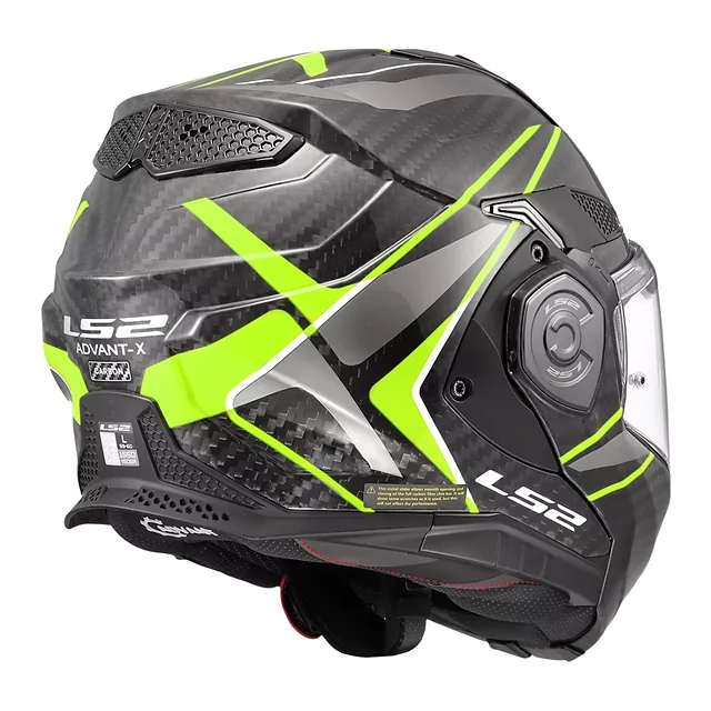 Flip-Up Motorcycle Helmet LS2 FF901 Advant X C Future II H-V Yellow P/J