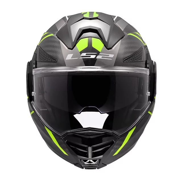 Flip-Up Motorcycle Helmet LS2 FF901 Advant X C Future II H-V Yellow P/J