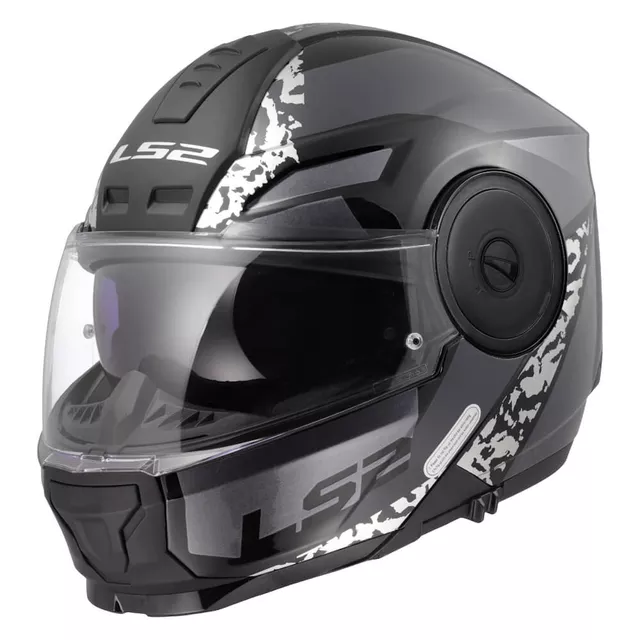 Flip-Up Motorcycle Helmet LS2 FF902 Scope II Oxyd Black Titanium