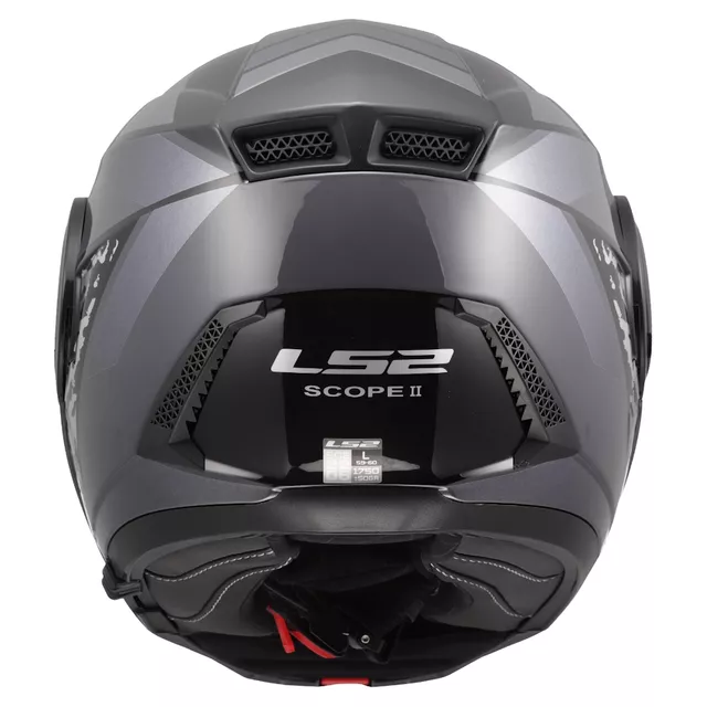 Flip-Up Motorcycle Helmet LS2 FF902 Scope II Oxyd Black Titanium