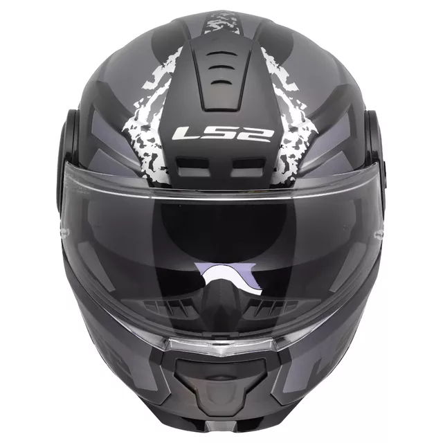 Flip-Up Motorcycle Helmet LS2 FF902 Scope II Oxyd Black Titanium