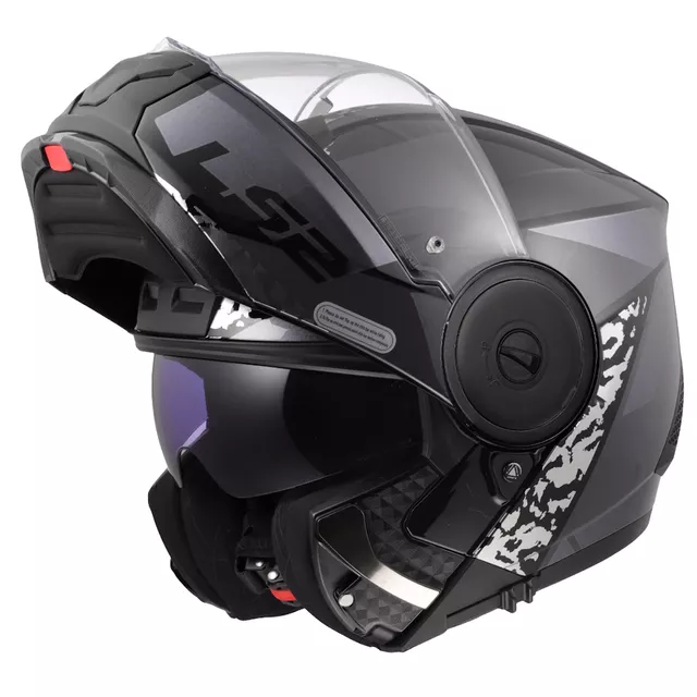Flip-Up Motorcycle Helmet LS2 FF902 Scope II Oxyd Black Titanium
