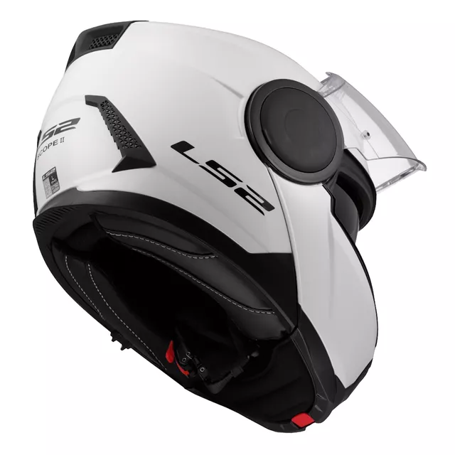Flip-Up Motorcycle Helmet LS2 FF902 Scope II Solid Glossy White