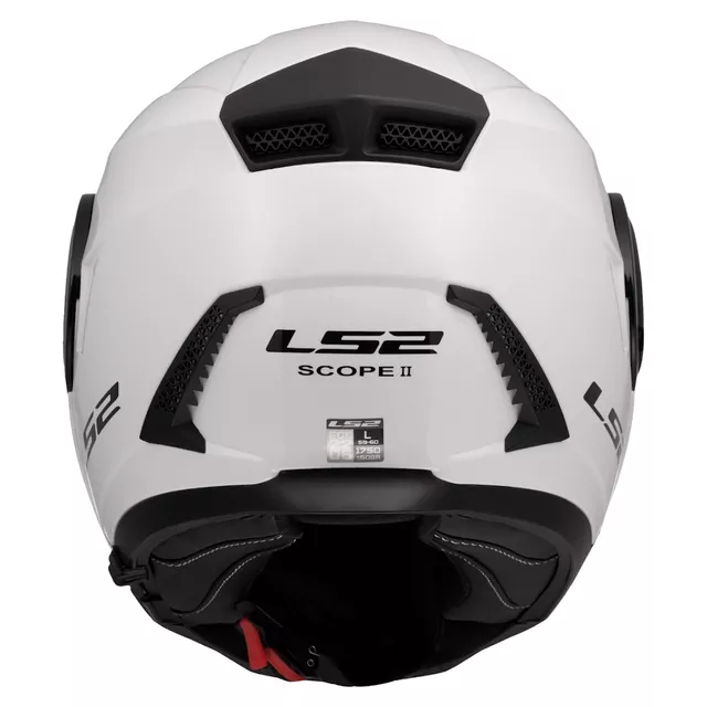 Flip-Up Motorcycle Helmet LS2 FF902 Scope II Solid Glossy White