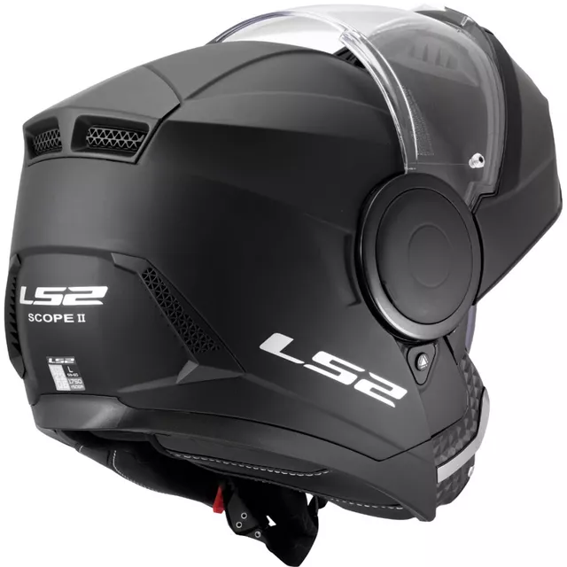 Flip-Up Motorcycle Helmet LS2 FF902 Scope II Solid Matte Black