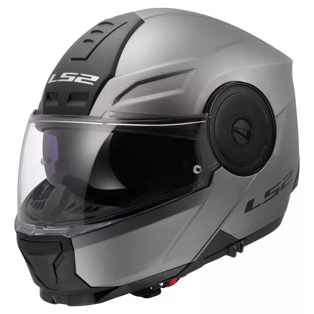 Flip-Up Motorcycle Helmet LS2 FF902 Scope II Solid Matte Titanium
