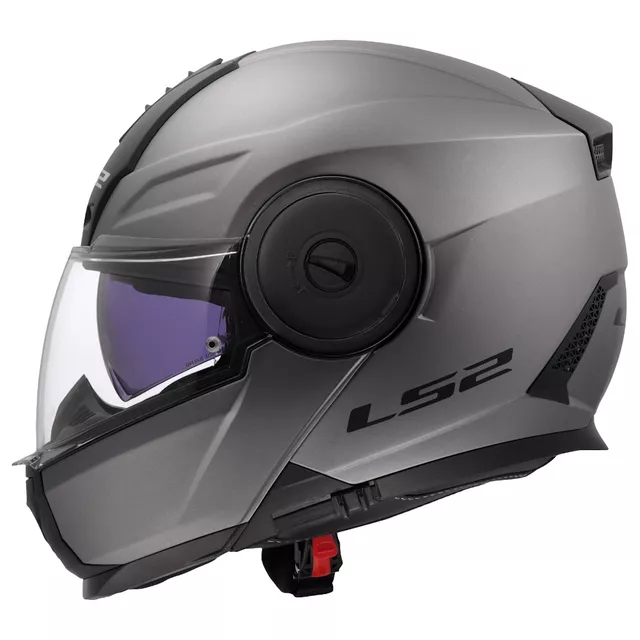 Flip-Up Motorcycle Helmet LS2 FF902 Scope II Solid Matte Titanium