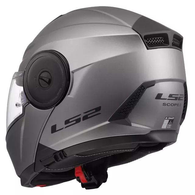 Flip-Up Motorcycle Helmet LS2 FF902 Scope II Solid Matte Titanium