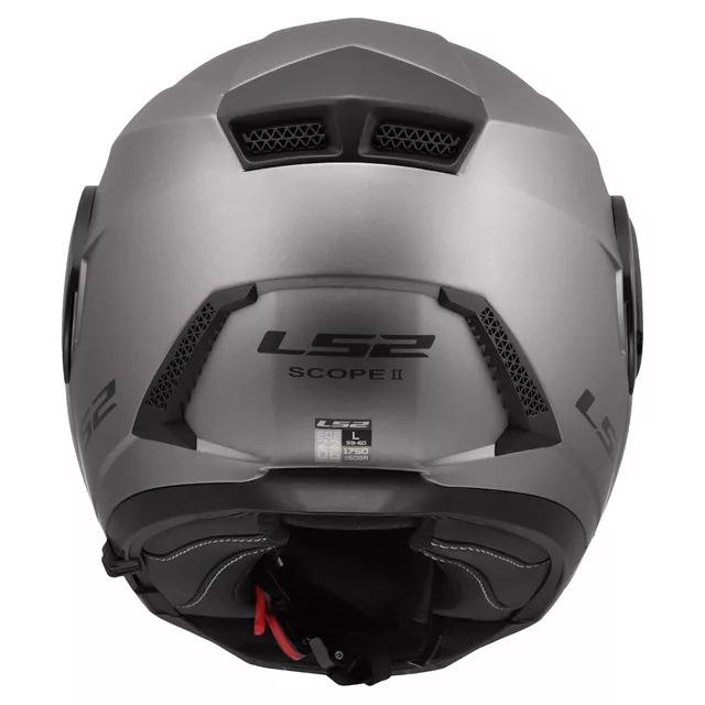 Flip-Up Motorcycle Helmet LS2 FF902 Scope II Solid Matte Titanium