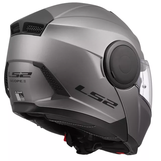 Flip-Up Motorcycle Helmet LS2 FF902 Scope II Solid Matte Titanium