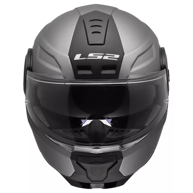 Flip-Up Motorcycle Helmet LS2 FF902 Scope II Solid Matte Titanium