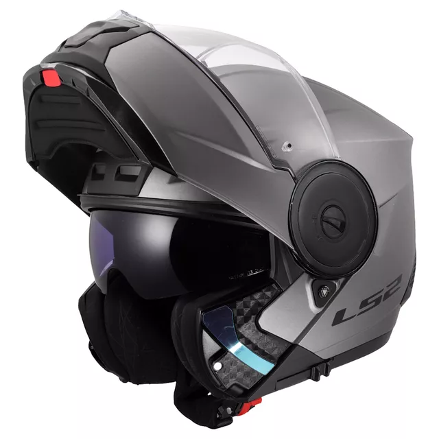 Flip-Up Motorcycle Helmet LS2 FF902 Scope II Solid Matte Titanium