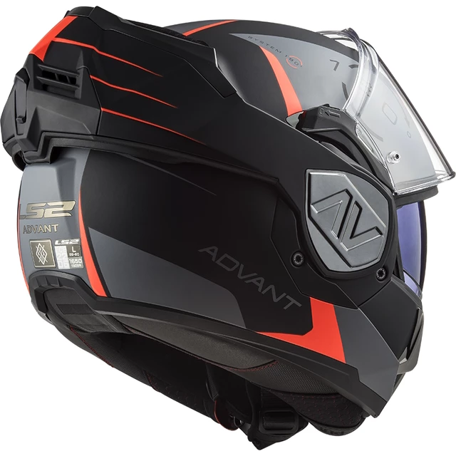 Flip-Up Motorcycle Helmet LS2 FF906 Advant Codex Matt Black Titanium P/J