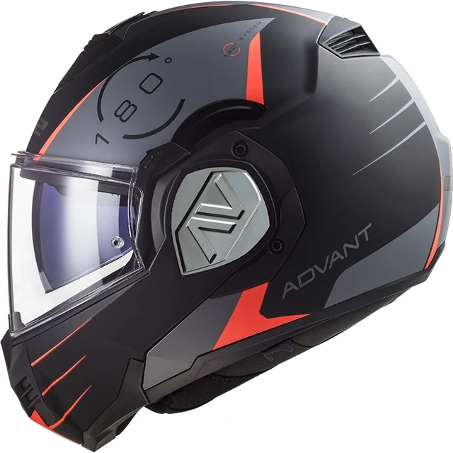 Flip-Up Motorcycle Helmet LS2 FF906 Advant Codex Matt Black Titanium P/J