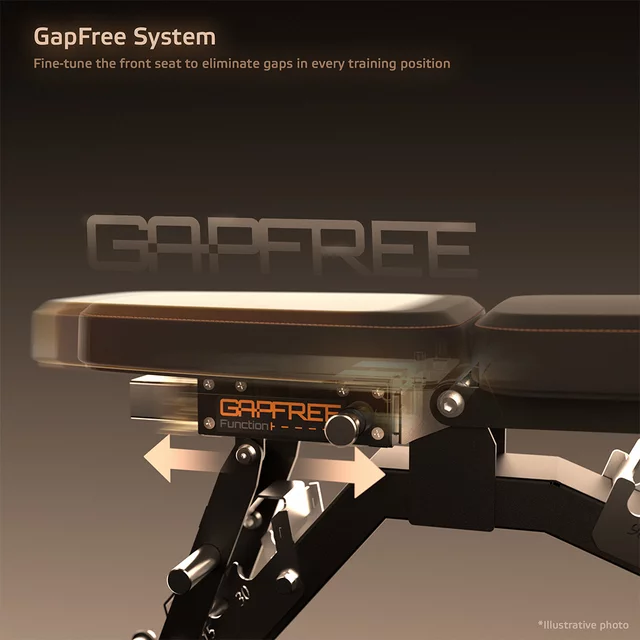 Adjustable Weight Bench inSPORTline X-NT FB40 • GapFree System