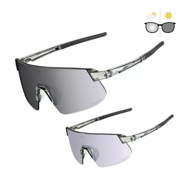 Photochromic Sports Sunglasses Altalist Hayate - černá se zlatými skly - šedá se stříbrnými skly