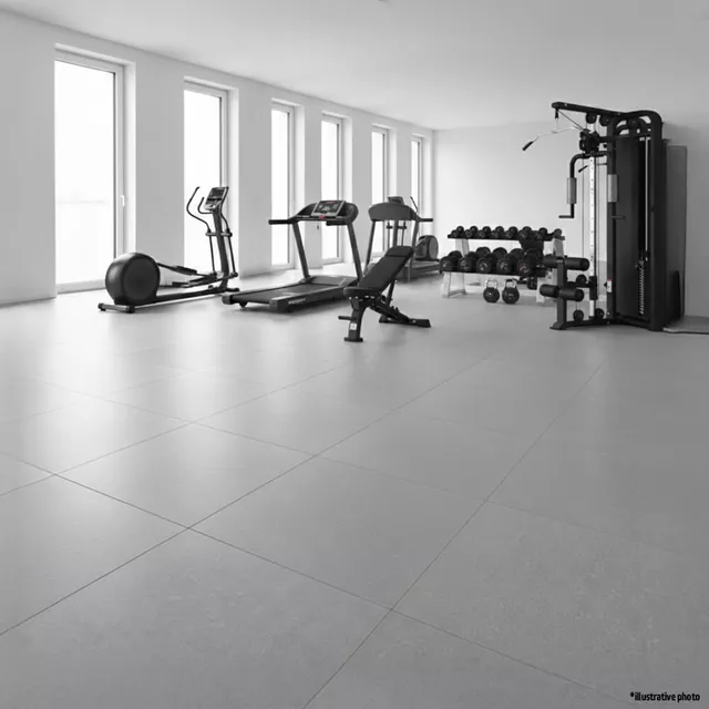 Heavy-Duty Floor Mat inSPORTline Luxteko Flat 100 x 100 x 1.5 cm - mramor