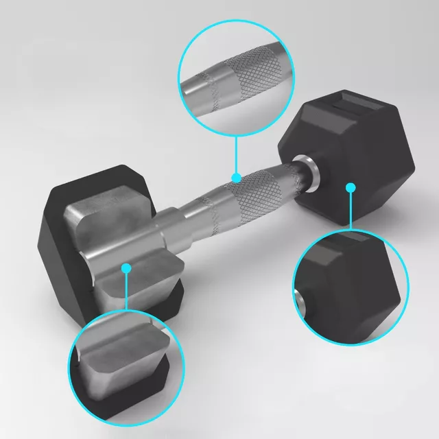 Hex Dumbbell inSPORTline Hexclusive 4 kg