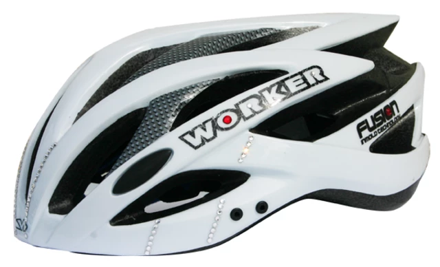 WORKER Fusion Cycle Helmet - Crystal - White