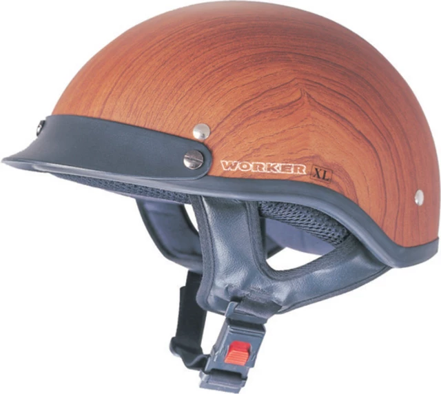 WORKER V530 Motorcycle Helmet - Wooden Imitation