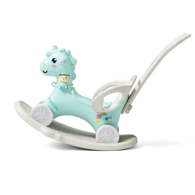 4-in-1 Rocking Horse & Balance Bike inSPORTline Mustangino - Mint