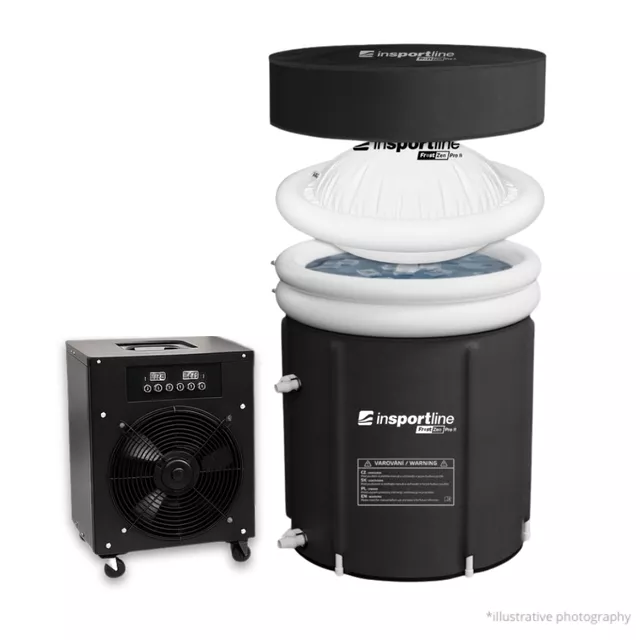 Portable Cold Plunge Tub inSPORTline FrostZen Pro II w/ Temperature Controller
