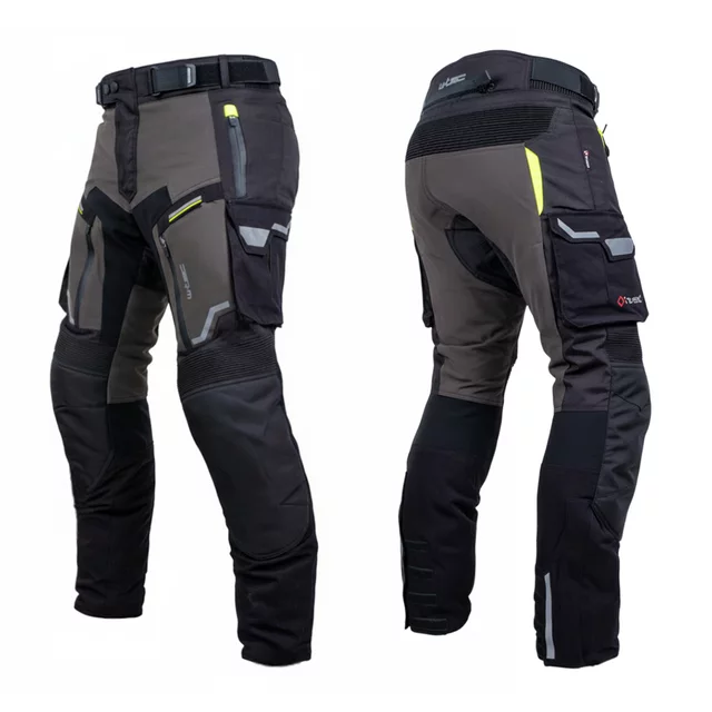 Motorcycle Pants W-TEC Daimick - Black-Grey - Black-Grey
