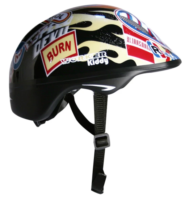 WORKER Kiddy Cycle Helmet - Moto Graphic