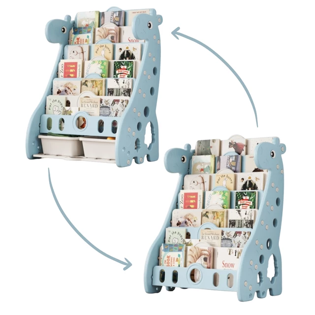 Children’s Bookcase inSPORTline Girafondo - Yellow - Blue