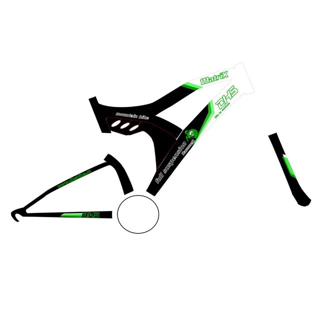Full-suspended bike DHS 2445 Matrix - model 2011 - Black-Green