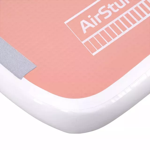 Inflatable Exercise Mat inSPORTline Airstunt 400 x 100 x 10 cm Coral Pink w/ Electric Pump