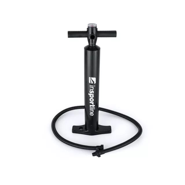 Inflatable Exercise Mat inSPORTline Airstunt 500 x 100 x 10 cm Gray w/ Hand Pump